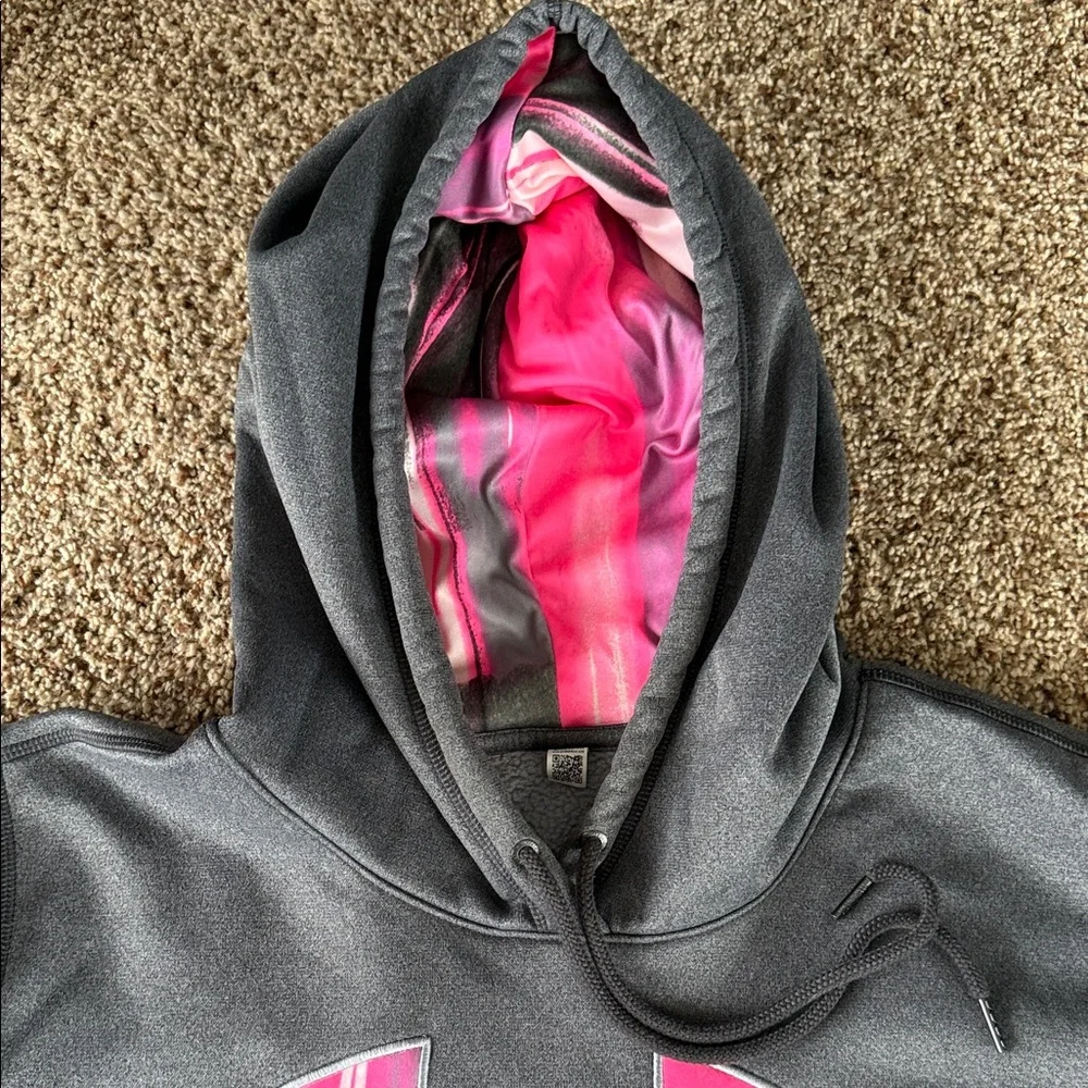 Under Armour Women’s XL hoodies. Blue and Charcoal Hoodies with Pink Logo - Picture 3 of 10